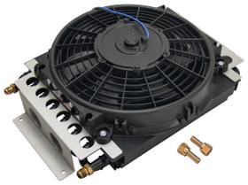 Resfriador de fluido e ventilador Derale Tubo tipo alumínio/cobre