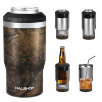 Resfriador de latas HAUSHOF de camuflagem isolada 4 em 1 de 12 onças Resfriador de latas HAUSHOF de camuflagem isolada 4 em 1 de 12 onças