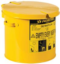 Resíduos oleosos podem Justrite a bancada de aço galvanizado 7.6L Resíduos oleosos podem Justrite a bancada de aço galvanizado 7.6L