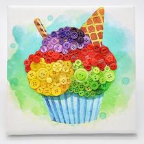Resin Button Beads Booster 80-115 unidades em cores variadas de 1 a 3 cm
