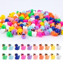 Resin Ducks LUTER Mini com óculos de sol para artesanato, 100 unidades Resin Ducks LUTER Mini com óculos de sol para artesanato, 100 unidades