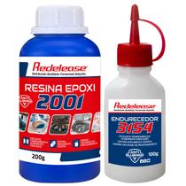 Resina 2001 Epoxi Transparente Com Endurecedor 3154 (0,300 Kg) - Redelease