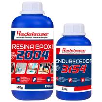 Resina 2004 Epoxi Transparente De Baixa Viscosidade Com Endurecedor 3154 (01 Kg)
