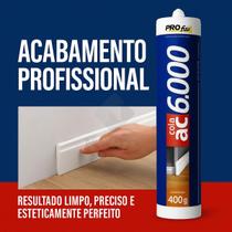 Resina AC6000 400g Super Forte para Impermeabilização, Reparo de Trincas e Fixação de Materiais