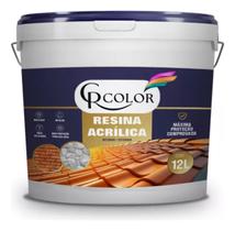 Resina Acrílica 12kg Impermeabilização Brilhante E Durável