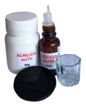 Resina Acrílica Auto Conserto E Reparo Pote 60g_20ml_Dappen_Dosador