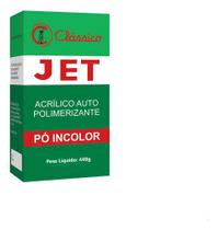 Resina Acrílica Auto Jet Pó 440g Incolor Ou Rosa Clássico