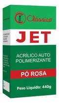 Resina Acrílica Auto Jet Pó 440g Incolor Ou Rosa Clássico