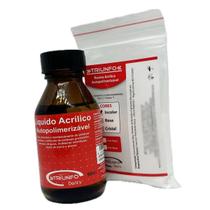 Resina Acrílica Auto Kit Líquido 50ml + Pó Incolor 20g Triunfo Resina Acrílica Auto Kit Líquido 50ml + Pó Incolor 20g Triunfo