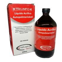 Resina Acrílica Auto Líquido 500ml Reparos Consertos Triunfo