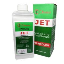 Resina Acrílica Auto Pó 440g Incolor Jet Clássico Consertos Resina Acrílica Auto Pó 440g Incolor Jet Clássico Consertos