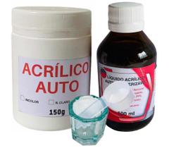 Resina Acrílica Auto Polimerizável 150gr + 100ml Incolor