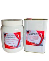 Resina Acrílica Autopolimerizável 1 Kg 1 Lt Kit