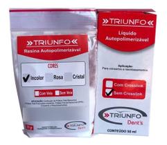 Resina Acrílica Autopolimerizável 20gr + 50ml Triunfo