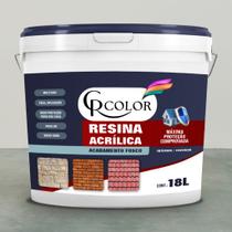Resina Acrílica Base Água Incolor 18L CR COLOR Premium Telhas Tijolos Parede Brilhante Resina Acrílica Base Água Incolor 18L CR COLOR Premium Telhas Tijolos Parede Brilhante