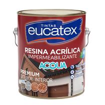 Resina Acrílica Brilhante Acqua 3,6L Eucatex Ceramica Telha
