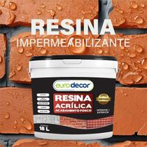 Resina Acrílica Fosca Com Resistencia a Intempéres 18L e 12L Eurodecor Base Água