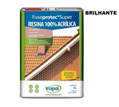 Resina Acrílica FUSEPROTEC SUPER Pedras, Telha cerâmica, Concreto Aparente 18L Viapol BRILHANTE Resina Acrílica FUSEPROTEC SUPER Pedras, Telha cerâmica, Concreto Aparente 18L Viapol BRILHANTE
