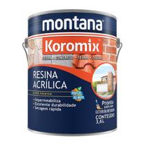 Resina Acrílica Incolor Fosca 3,6L Montana Proteção Durável Resina Acrílica Incolor Fosca 3,6L Montana Proteção Durável