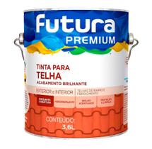 Resina Acrilica Para Telha Base De Agua Futura 3,6L Cores