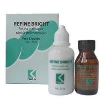 Resina Acrílica Refine Bright Kit Com Pó E Líquida A1 Kota