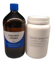 Resina Acrílica Termopolimerizante 2kg + 1 Litro Incolor