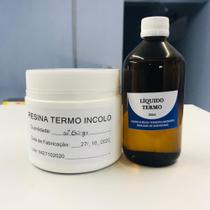 Resina Acrílica Termopolimerizavel Incolor - 250gr + 250ml