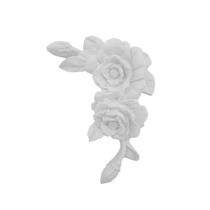 Resina Aplique Galho 2 Rosas 12x8 Decoração - RS155