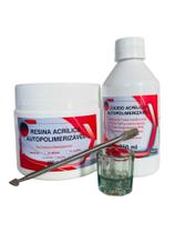 Resina Auto Polimerizante Incolor 225gr + 250ml Kit Inox