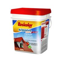 Resina base agua telhabril 3,6 litros cor vinho resicolor Resina base agua telhabril 3,6 litros cor vinho resicolor