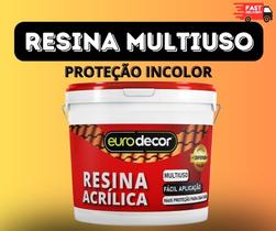Resina Brilhante Ou Acetinada Acrílica Base Água Incolor Impermeabilizante