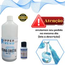 Resina Cristal Transparente para Artesanatos 1kg + 1 Catalisador - R.A ESPECIALIDADES