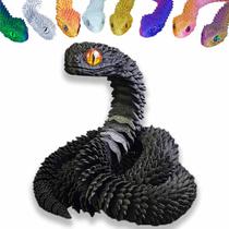 Resina de articulação flexível articulada de cobra impressa em 3D de brinquedo de 60 cm Resina de articulação flexível articulada de cobra impressa em 3D de brinquedo de 60 cm
