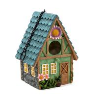 Resina de decoração suspensa de árvore Bird House para jardim ao ar livre