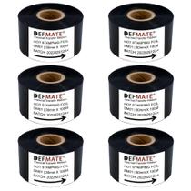 Resina de Fita de Transferência Térmica Preta - 30mm x 100m (6 Rolos) Resina de Fita de Transferência Térmica Preta - 30mm x 100m (6 Rolos)
