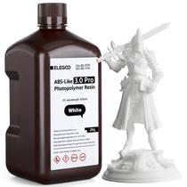 Resina de impressão 3D ELEGOO ABS Like Resin 3.0 Pro White 2kg Resina de impressão 3D ELEGOO ABS Like Resin 3.0 Pro White 2kg