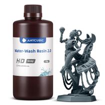 Resina de impressora 3D ANYCUBIC lavável com água 2.0 405nm 1kg HD Grey Resina de impressora 3D ANYCUBIC lavável com água 2.0 405nm 1kg HD Grey