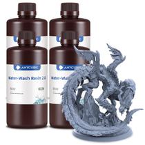 Resina de impressora 3D ANYCUBIC lavável com água 4 kg cinza 8K LCD Resina de impressora 3D ANYCUBIC lavável com água 4 kg cinza 8K LCD