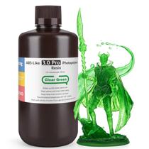 Resina de impressora 3D ELEGOO ABS-like 3.0 Pro 1000g verde transparente
