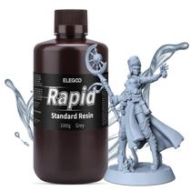 Resina de impressora 3D ELEGOO Rapid Standard 405nm 1L para Saturn 3 Ultra e Mars 4 Ultra