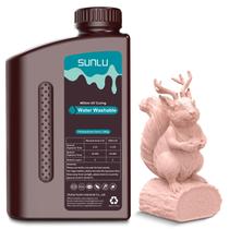 Resina de impressora 3D SUNLU lavável com água 1 kg de cura rápida 395-405nm Resina de impressora 3D SUNLU lavável com água 1 kg de cura rápida 395-405nm