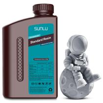 Resina de impressora 3D SUNLU padrão de cura rápida 1 kg cinza