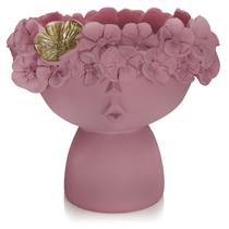 Resina de vaso de flores em estilo nórdico moderno em forma de rosto criativo