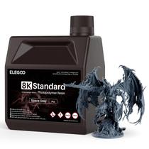 Resina ELEGOO 8K Standard para impressão 3D 2kg Space Grey Resina ELEGOO 8K Standard para impressão 3D 2kg Space Grey