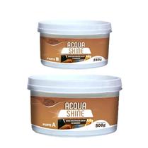 Resina Em Pasta Revestimento Epóxi FDA Acqua Shine Atóxico Wood Wood Incolor Resina Em Pasta Revestimento Epóxi FDA Acqua Shine Atóxico Wood Wood Incolor