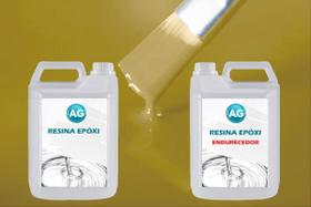 Resina Epóxi 1Kg + Cor Sólida Amarelo Ocre - Ral1024 Ag Alta