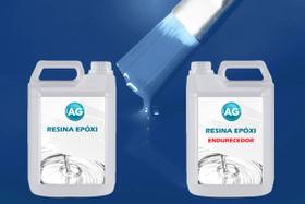 Resina Epóxi 1KG + Cor sólida Azul Azure - RAL5009 AG - Resinas ag