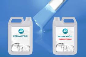 Resina Epóxi 1KG + Cor sólida Azul Claro - RAL5012 AG Resina Epóxi 1KG + Cor sólida Azul Claro - RAL5012 AG