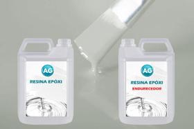 Resina Epóxi 1Kg + Cor Sólida Branco Papiro Ral9018 Ag Media
