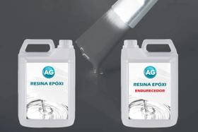 Resina Epóxi 1Kg + Cor Sólida Cinza Ferro Ag - 7011 Ag Alta